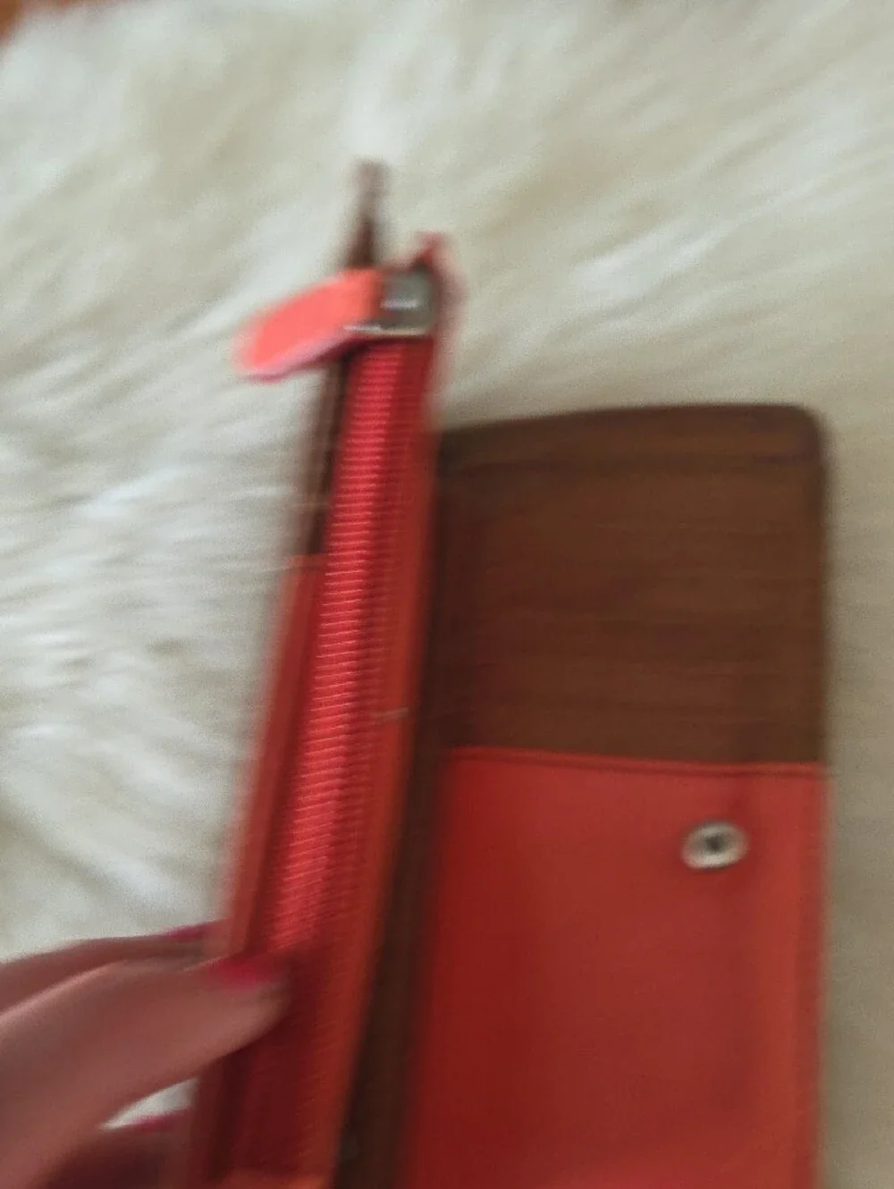 Relic Cognac Brown Zip-Around Wallet with Metal Logo